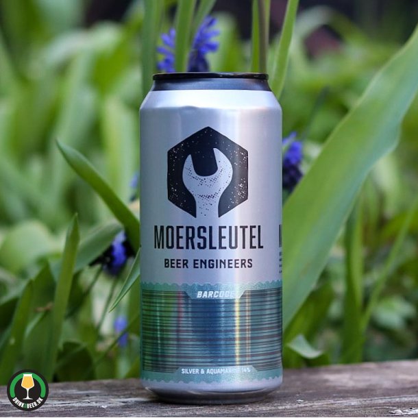 Barcode: Silver &amp; Aquamarine - Moersleutel