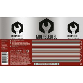 Barcode: Turquoise Bordeaux - Moersleutel
